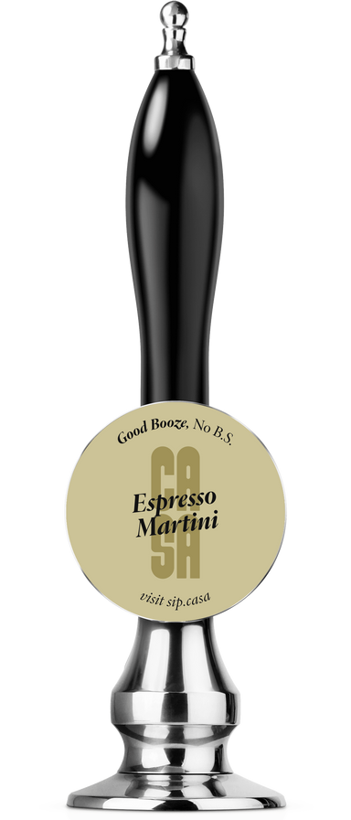 Bar Tap Badge of the Casa Espresso Martini Cocktail