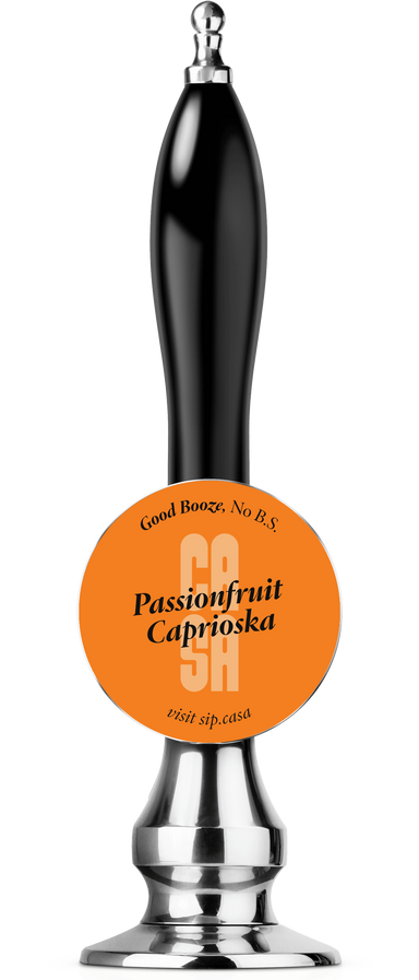 Bar Tap Badge of the Casa Passionfruit Caprioska Cocktail