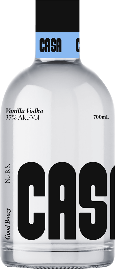 700mL Bottle of Casa Vanilla Vodka, 37% Alc./Vol