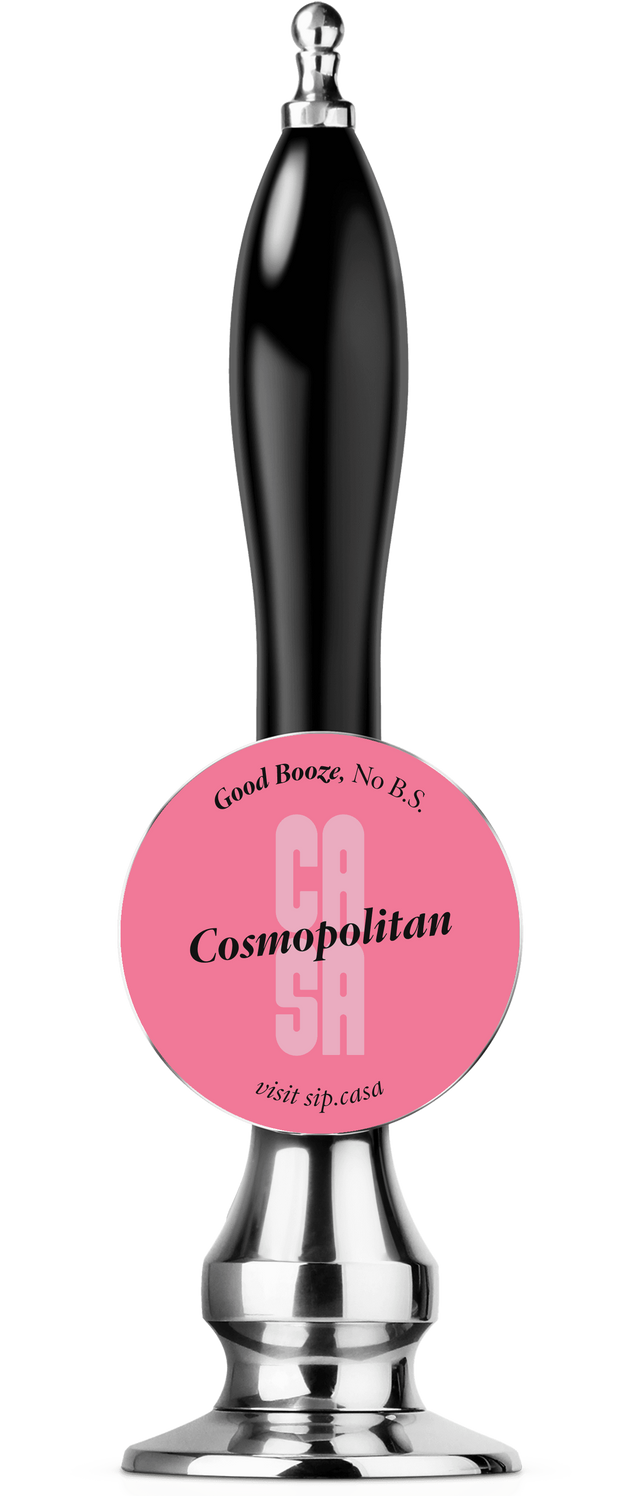 Bar Tap Badge of the Casa Cosmopolitan Cocktail