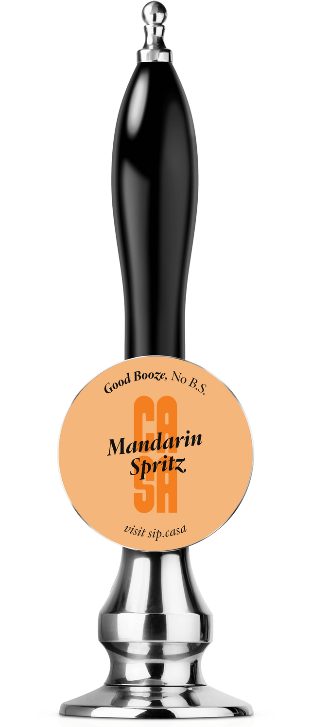 Bar Tap Badge of the Casa Mandarin Spritz Cocktail
